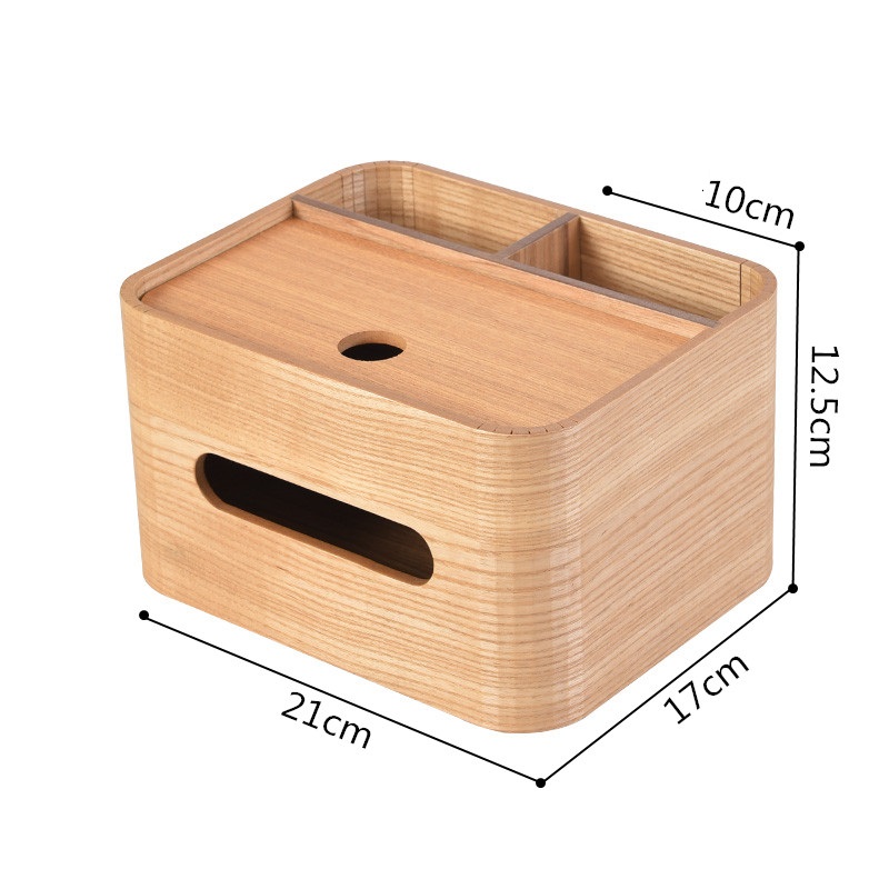 Desktop Organizer Multifunction Tissue Box with Pen Holder